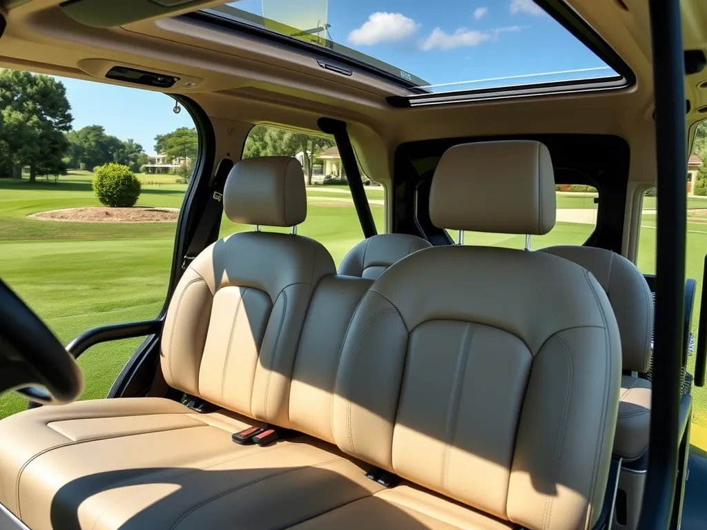 How To Choose The Right Advanced EV Golf Carts For Your Needs 2 Luxury Seating for Comfort and Style of Advanced EV Golf Cart