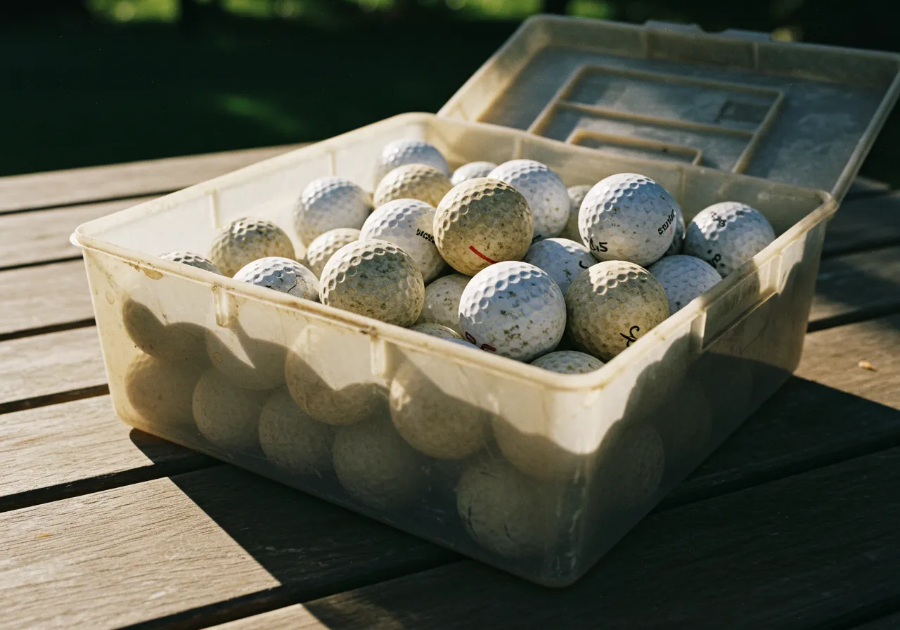 How Much Can You Sell Used Golf Balls For 1 A Bucket of Old Golf Balls Paid for My Next Game