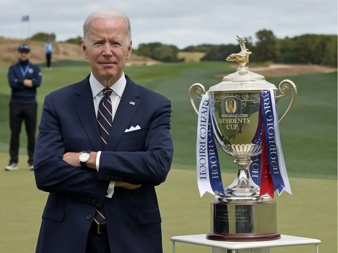 Biden as the Presidents Cup Honorary Chairman