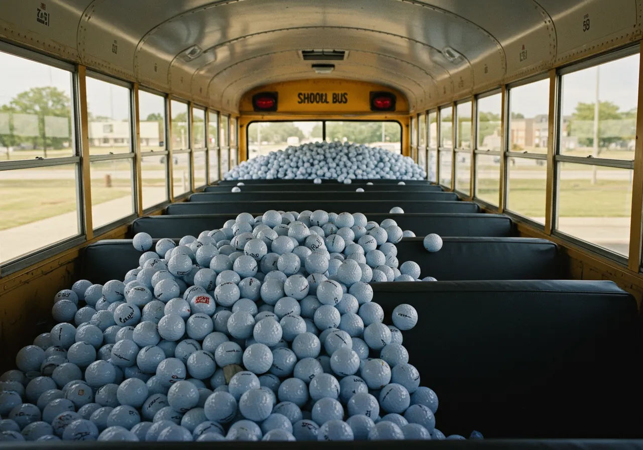 How Many Golf Balls Fit In A School Bus 1 Estimating Golf Balls in Big Spaces Like a School Bus