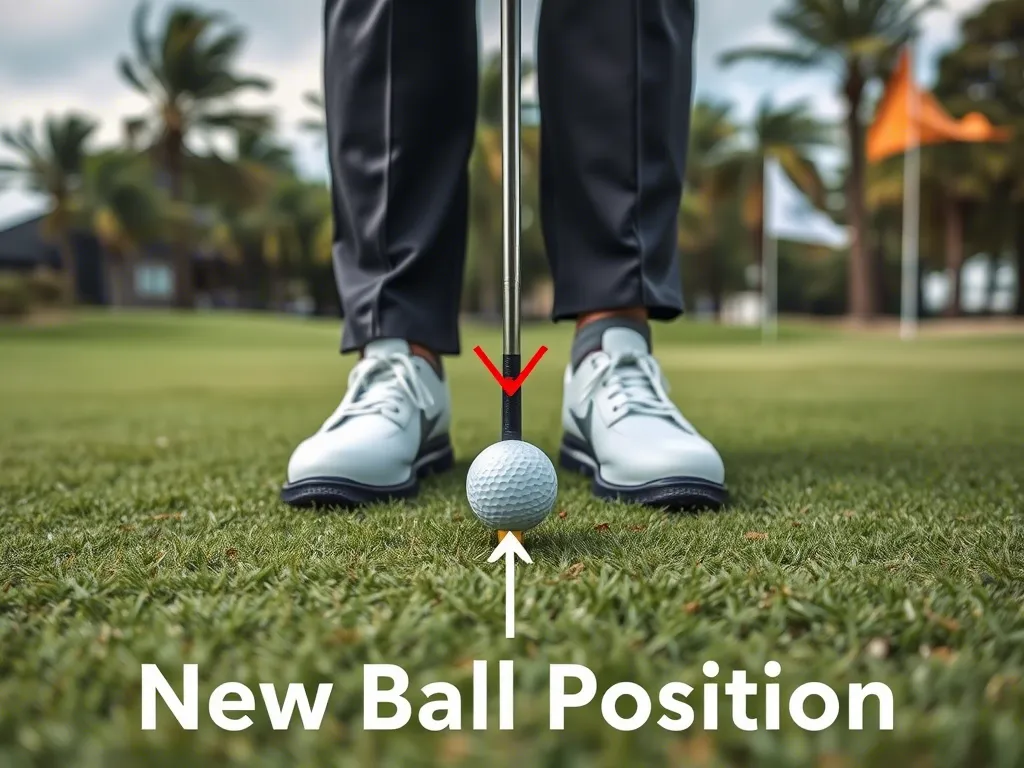 Move the Ball Slightly Back in Your Stance for Windy Shots