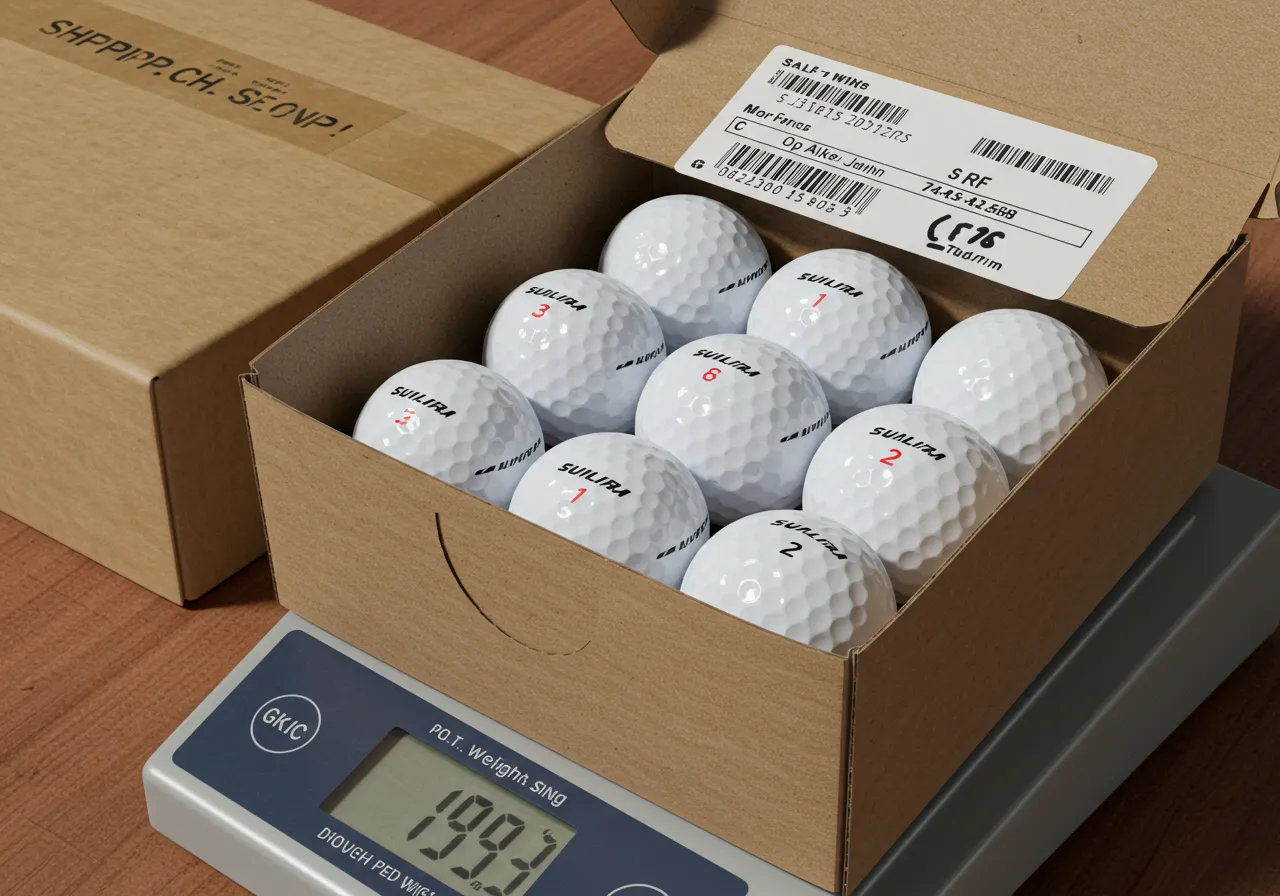 What Is the Shipping Weight of a Dozen Golf Balls with Packaging