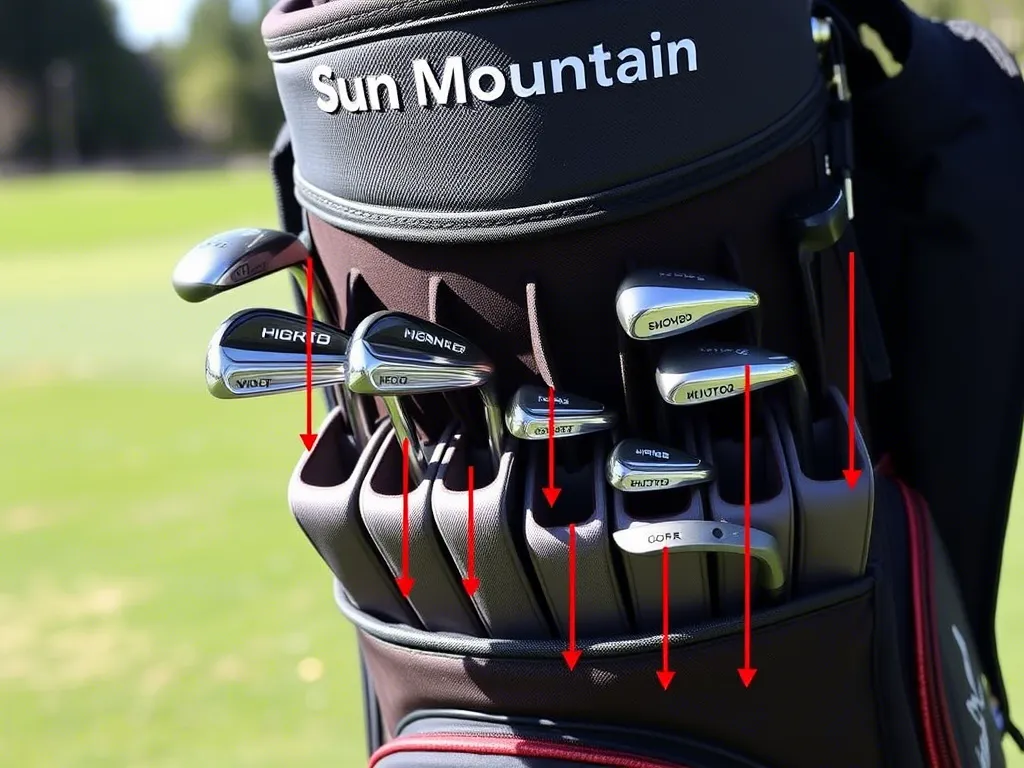 Where Every Club Goes in a 14-Divider Golf Bag In Sun Mountain