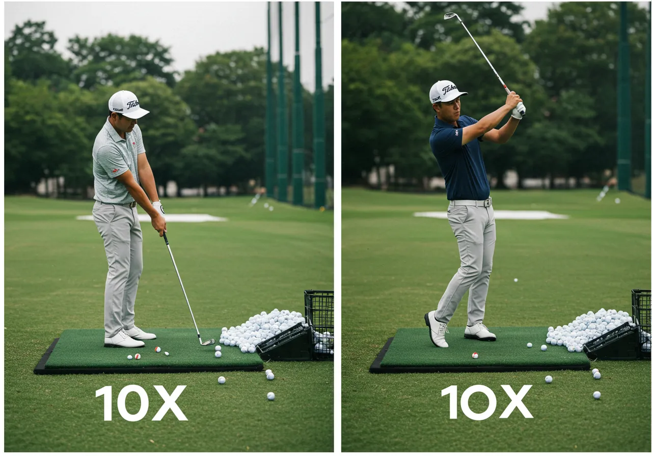 How Many Golf Balls Does A Pro Hit A Day 8 Why Do Pro Golfers Hit 10 Times More Balls Than Amateur Players