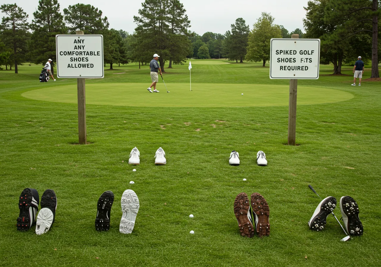 Do Golf Courses Have Different Shoe Rules for Public and Private Clubs