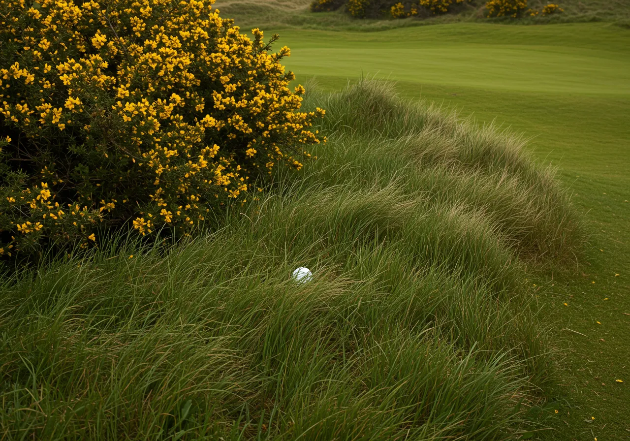 How Fescue Grass and Gorse Bushes Define the Rough In Links Golf