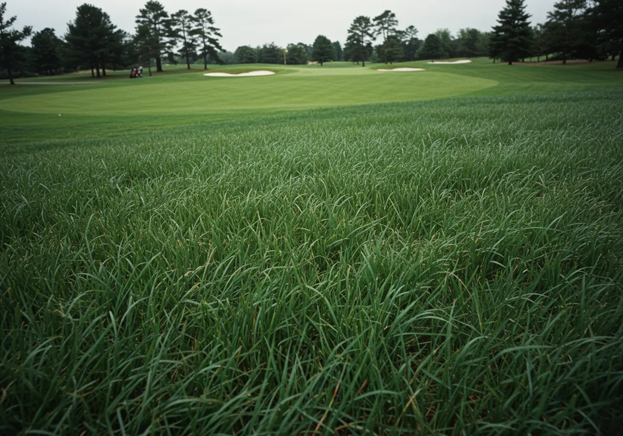 Why Rough Areas Use Taller and Tougher Grass Like Fescue or Bluegrass in Golf Courses