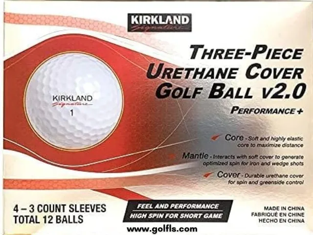 Kirkland’s three-piece golf balls features a urethane cover and tour-like spin performance at a budget price.