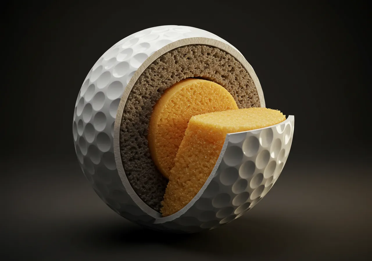 What Is the Technology Behind the Soft Feel and Distance of This Golf Ball