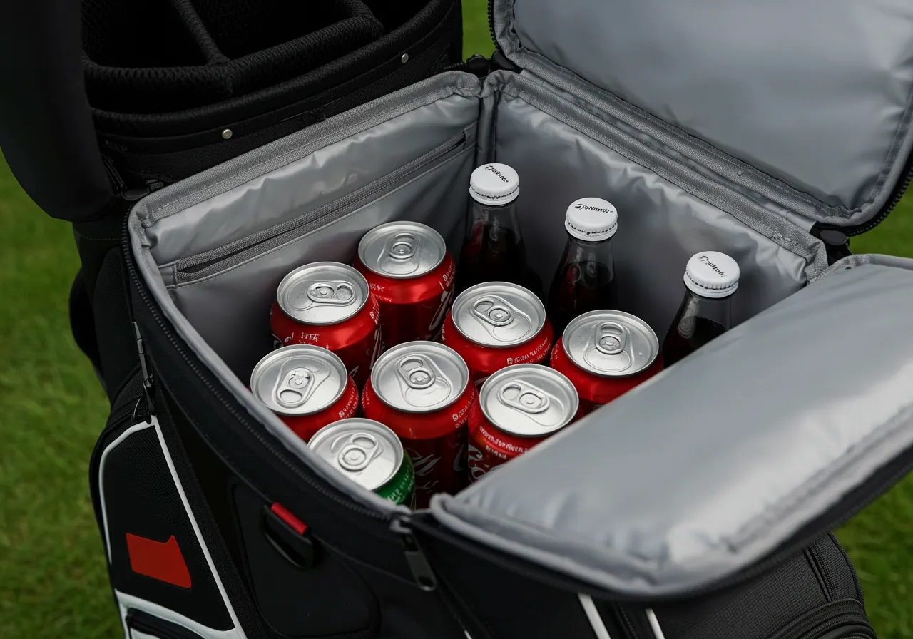 TaylorMade Supreme Cart Bag Review: Is It Worth The Hype In 2025 9 How Many Cans or Bottles Fit in the Cooler Pocket in TaylorMade Cart Bag