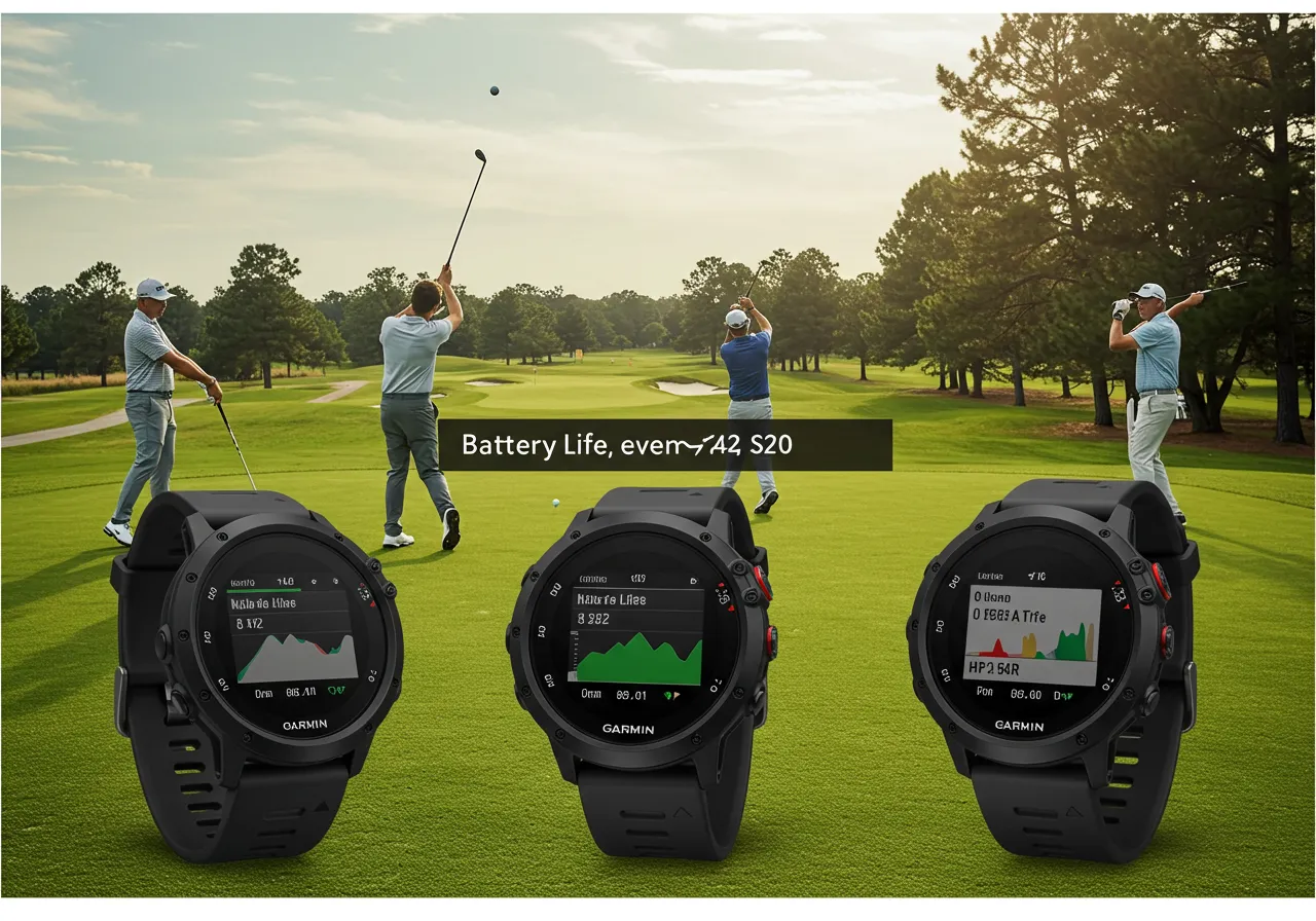 Battery Life of the Garmin Approach S12 GPS Watch Compared to S42 and S20 – Does It Really Last for Multiple Rounds