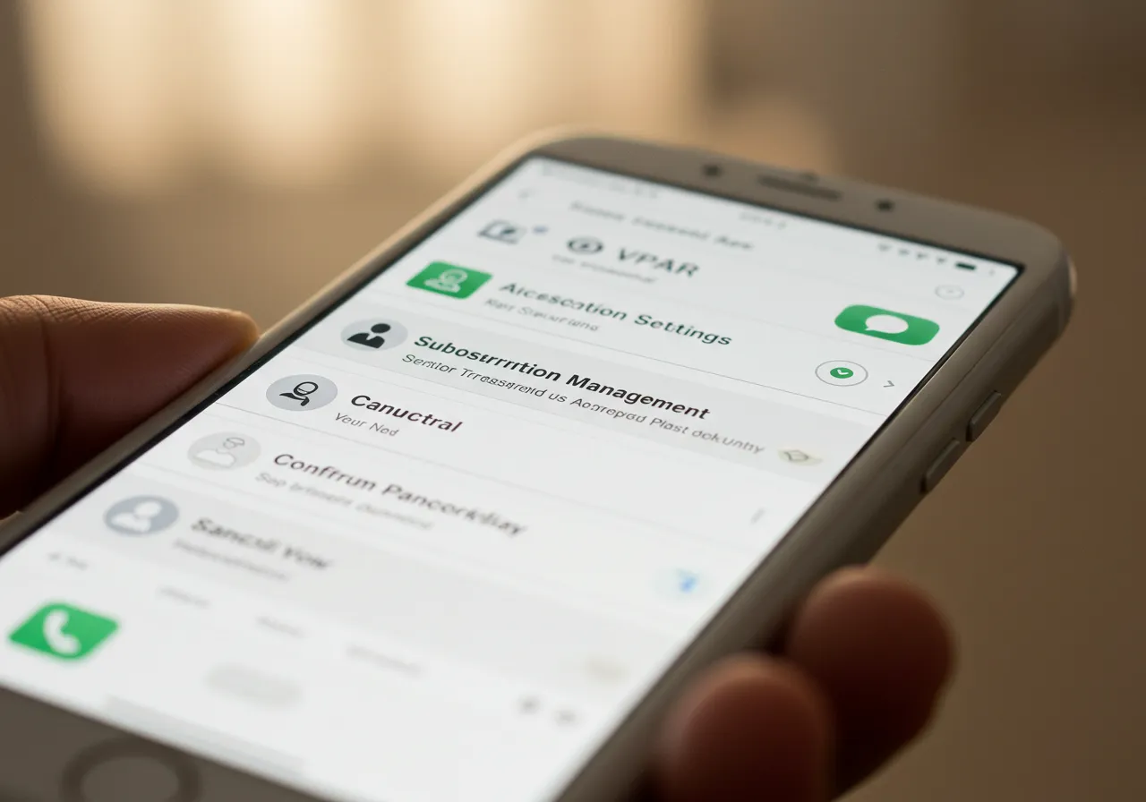 Cancelling a Subscription How to Cancel VPAR App via App Store or Google Play