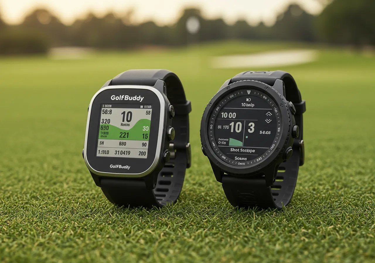 GolfBuddy Aim W10 vs Shot Scope G5 Which Golf GPS Watch Gives More Value