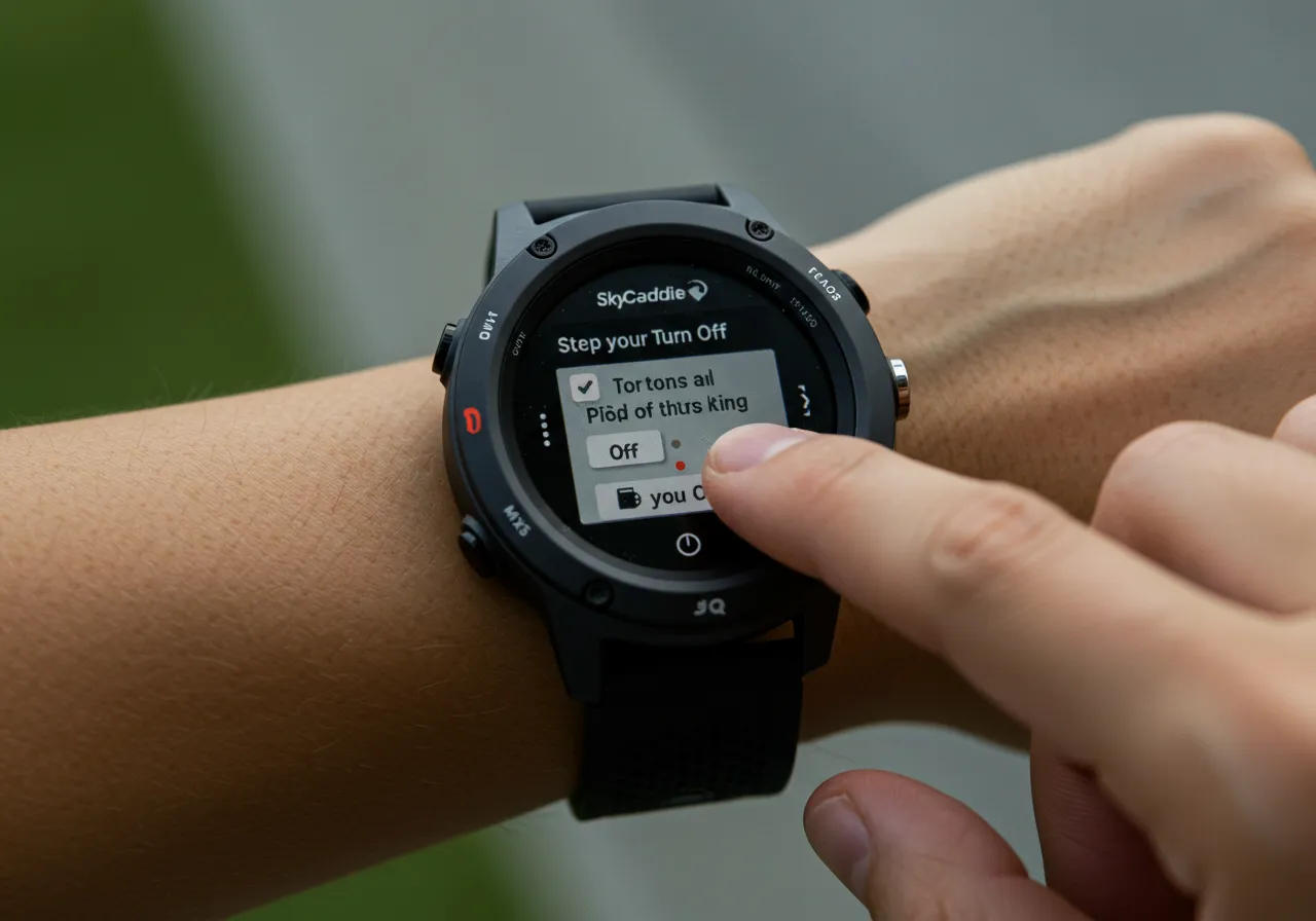 How Do You Turn Off the SkyCaddie LX5 HD Golf Watch