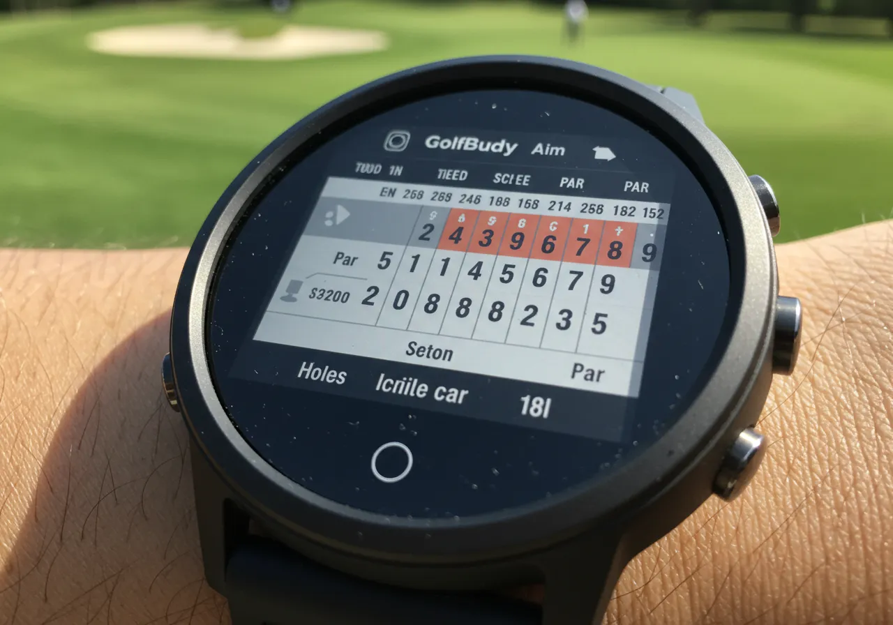 How Does the Digital Scorecard Work on the GolfBuddy Aim W10 Watch