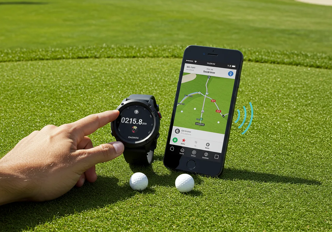 How the Garmin Approach S12 GPS Watch Syncs with Bluetooth and the Garmin Golf App for Better Round Tracking