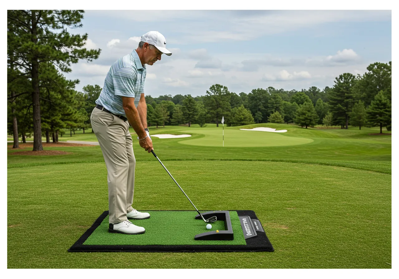 Why Golfers Love The Quattro Golf Mat For Realistic Practice 3 How the Quattro Mat Creates Real Divot Feel Without Hurting Your Wrists