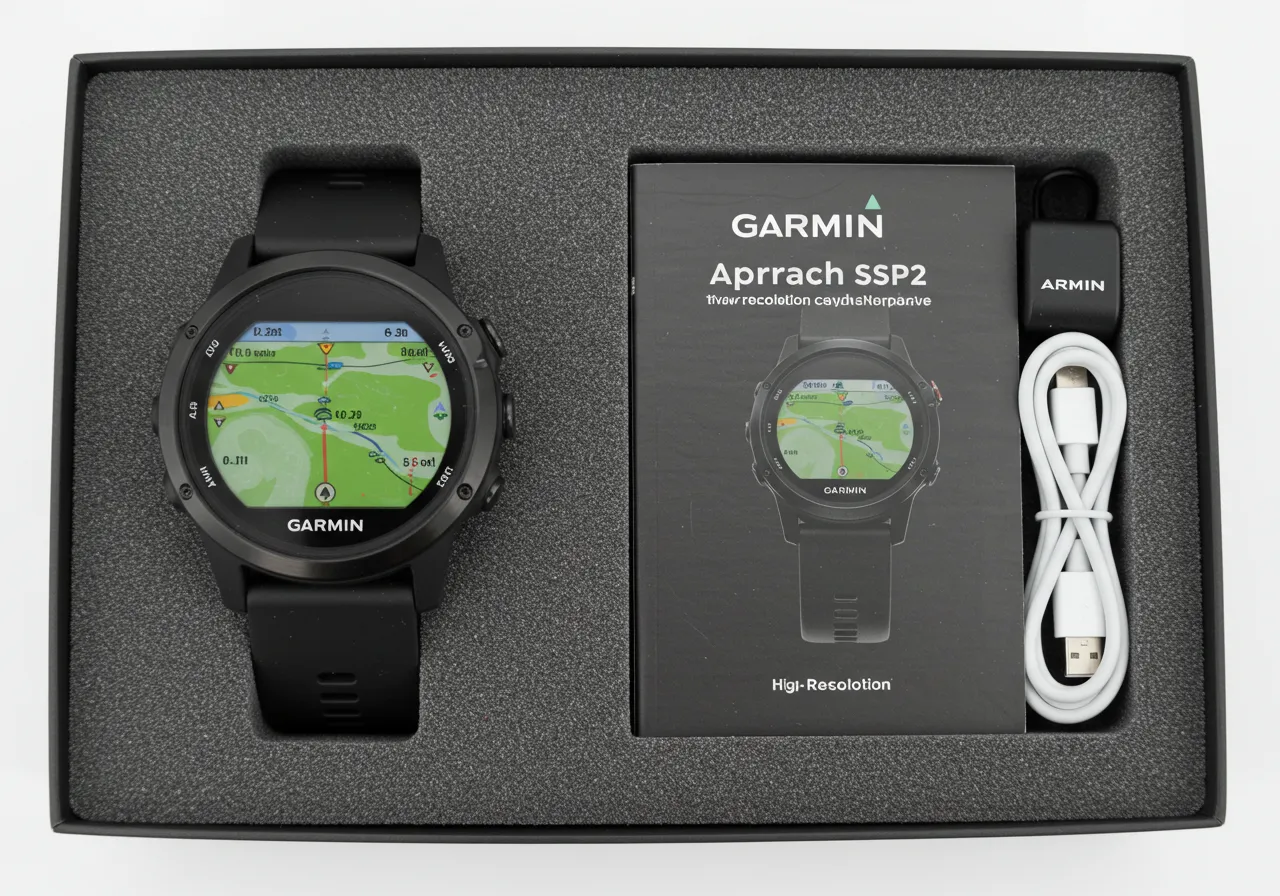 What Comes Inside the Garmin Approach S12 GPS Watch Box When You Buy It