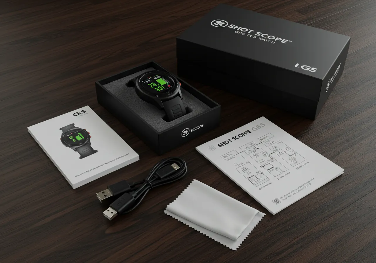 What’s Inside the Box When You Buy the Shot Scope G5 GPS Golf Watch