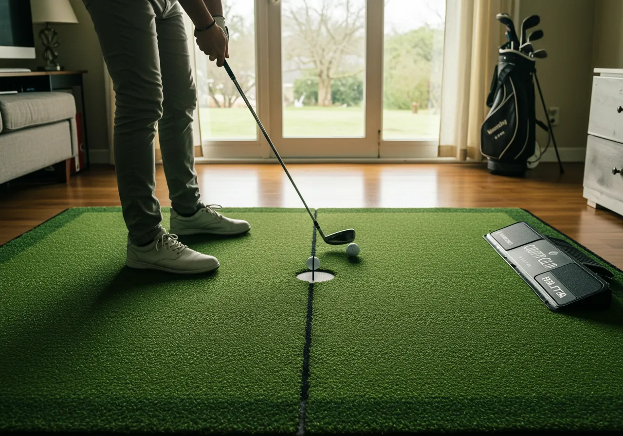 Why The Country Club Elite Real Feel Golf Mat Is A Game Changer For Golfers 1 Why I Chose the Country Club Elite Real Feel Mat for My Home Practice Setup
